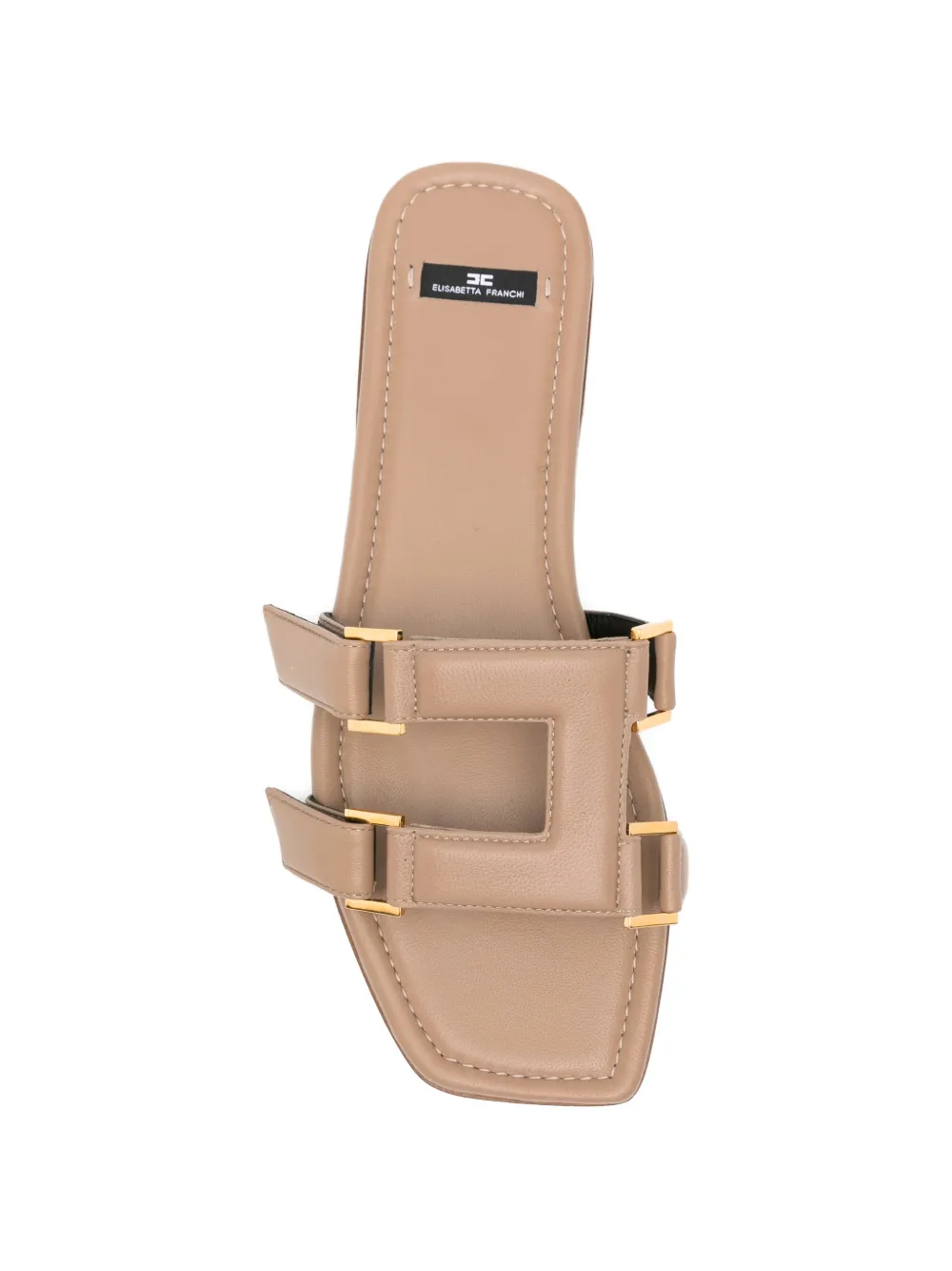 Elisabetta Franchi gold-tone hardware sandals Beige