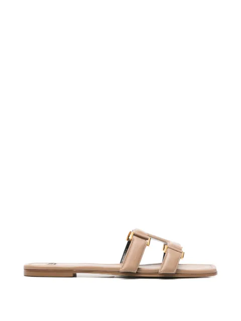 Elisabetta Franchi flat nappa leather sandals