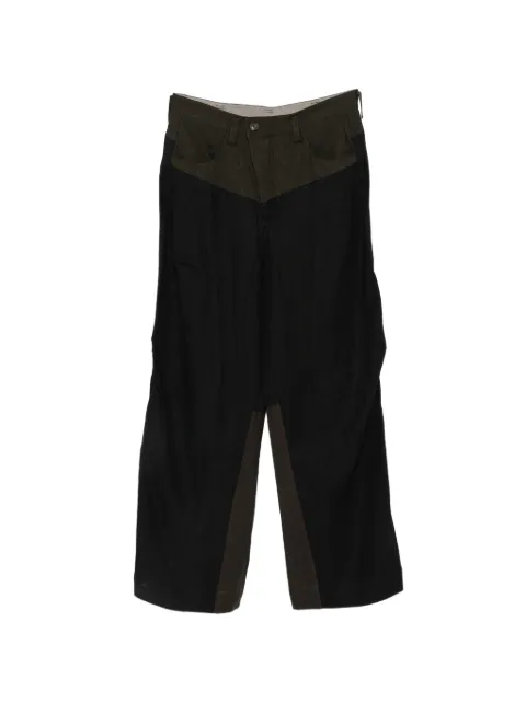 Ziggy Chen panelled wide-leg trousers