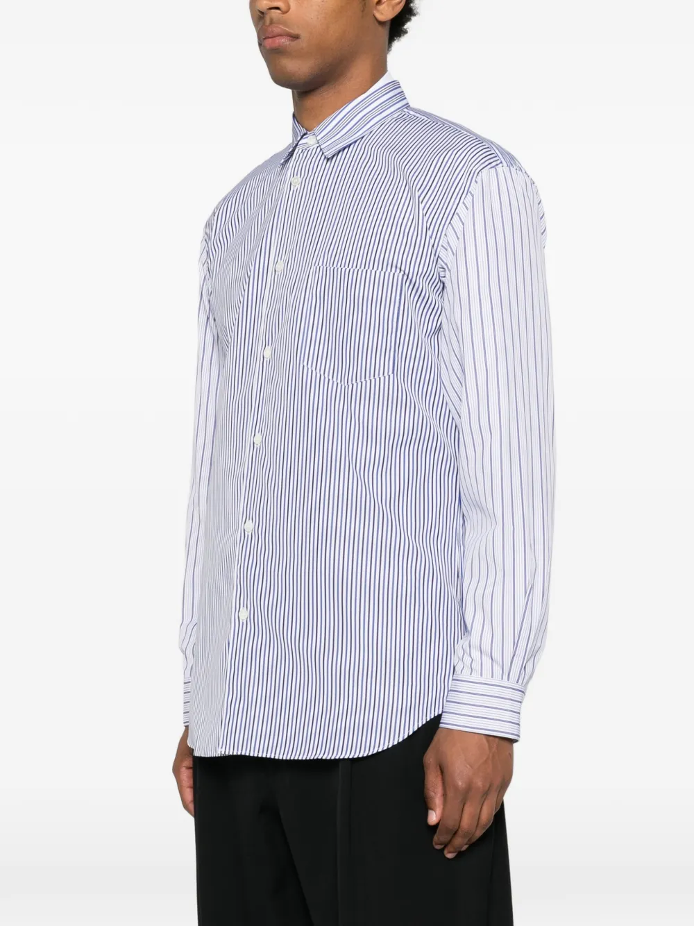 Comme Des Garçons Shirt Gestreept overhemd Wit