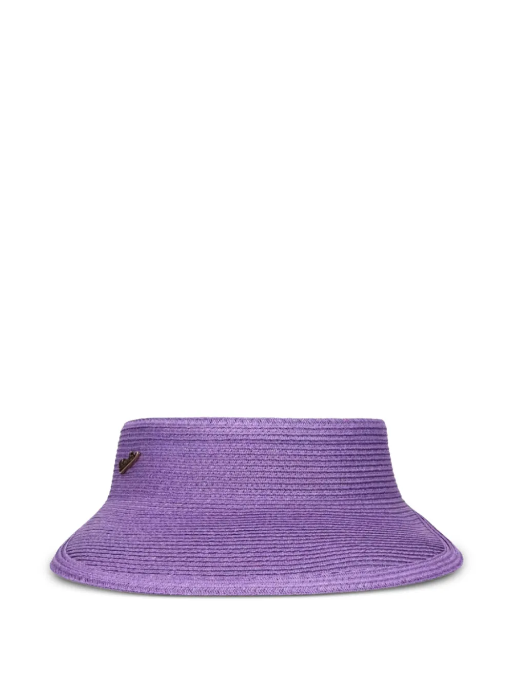 Borsalino woven wide-brim visor - Violett