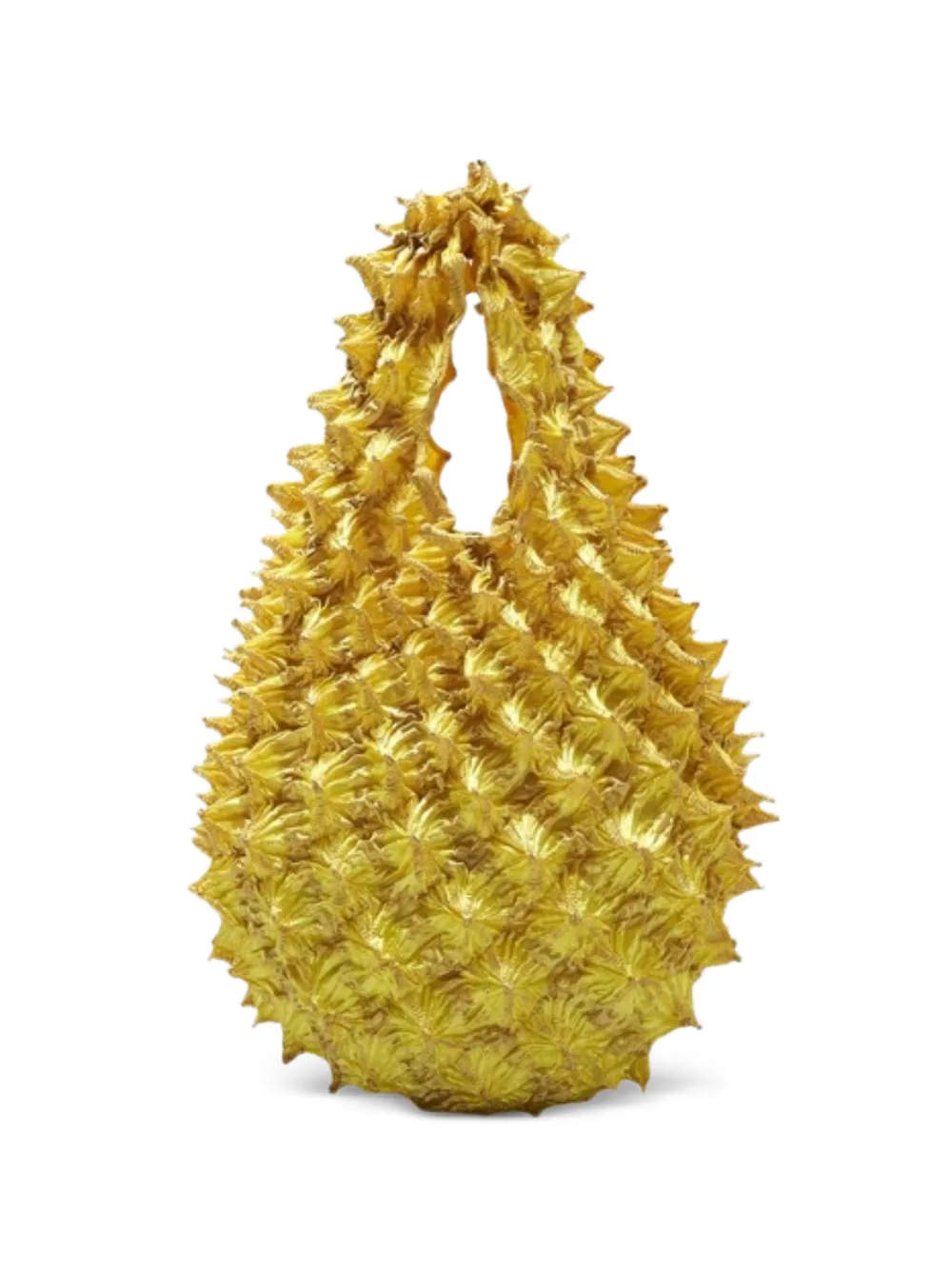BUNZABURO KYOTO Borsa tote plissettata - Giallo