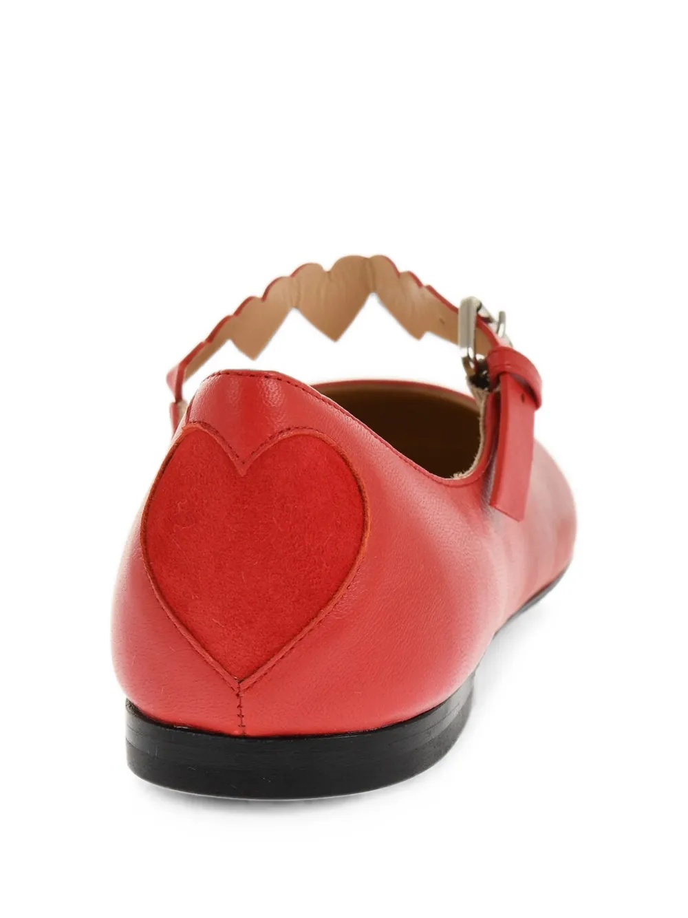 MACH & MACH Petit Coeur ballet flats Rood