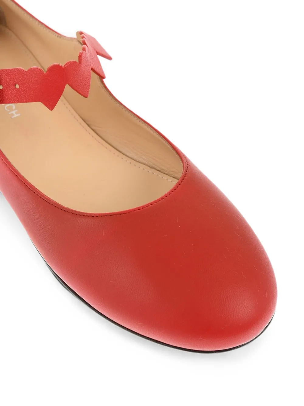 MACH & MACH Petit Coeur ballet flats Rood