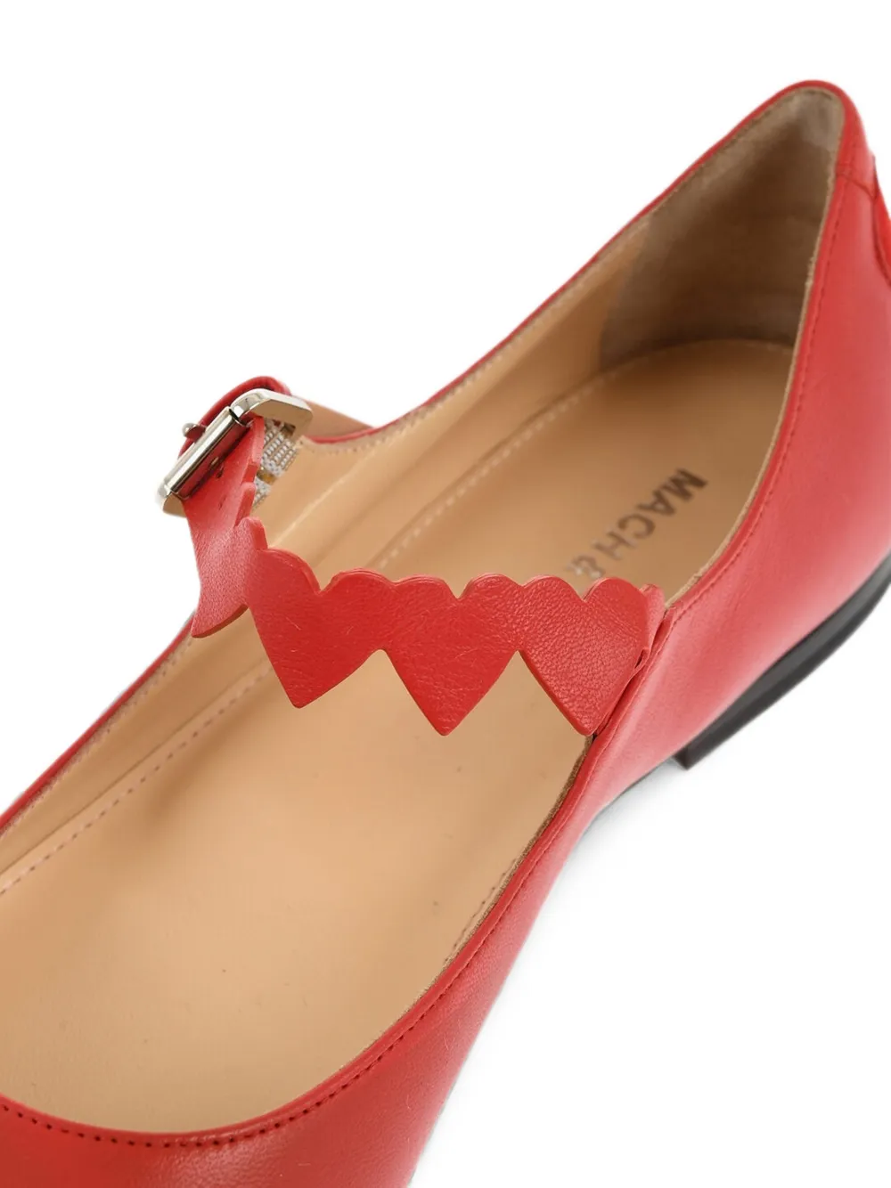 MACH & MACH Petit Coeur ballet flats Rood