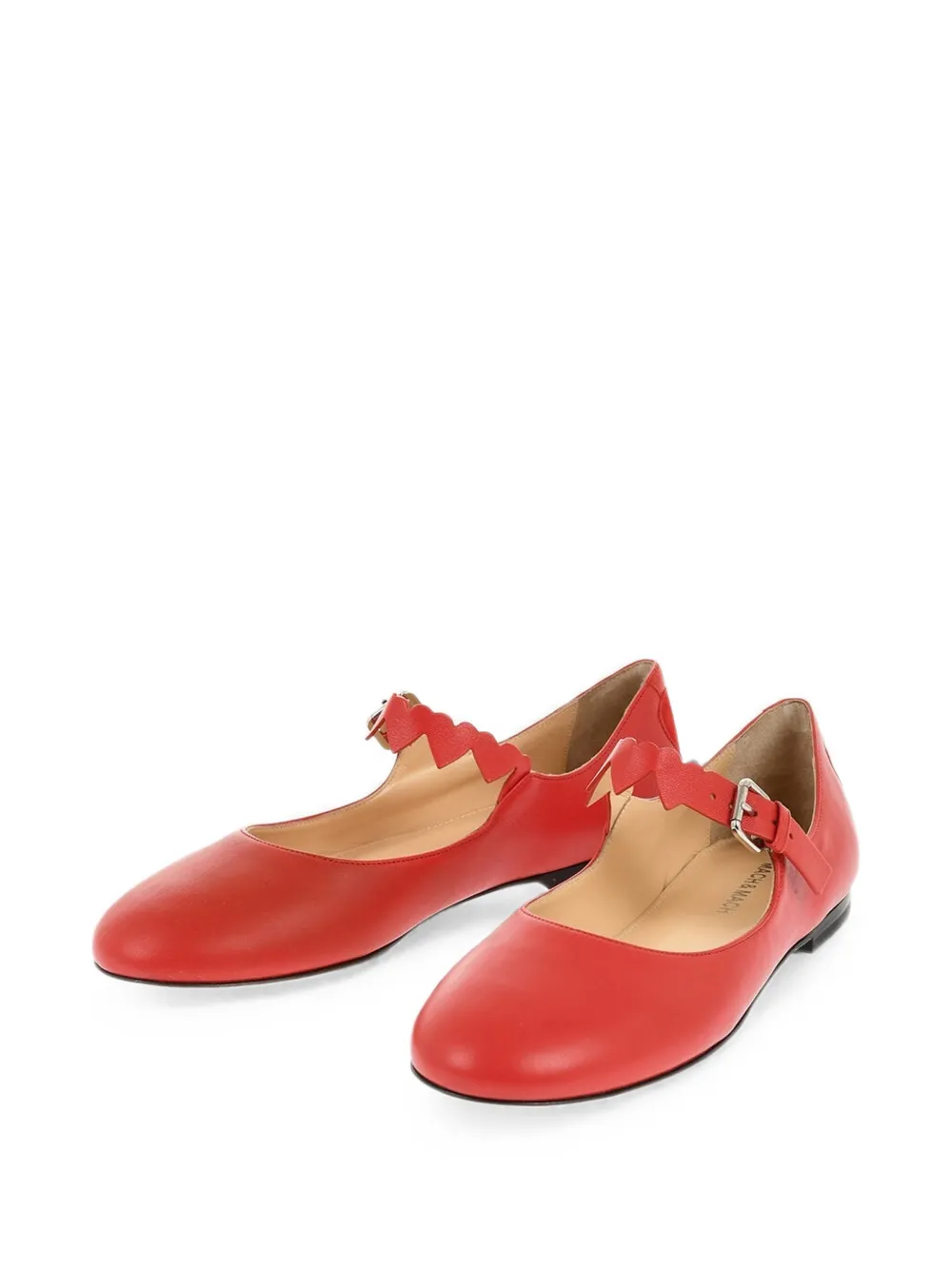 MACH & MACH Petit Coeur ballet flats Rood