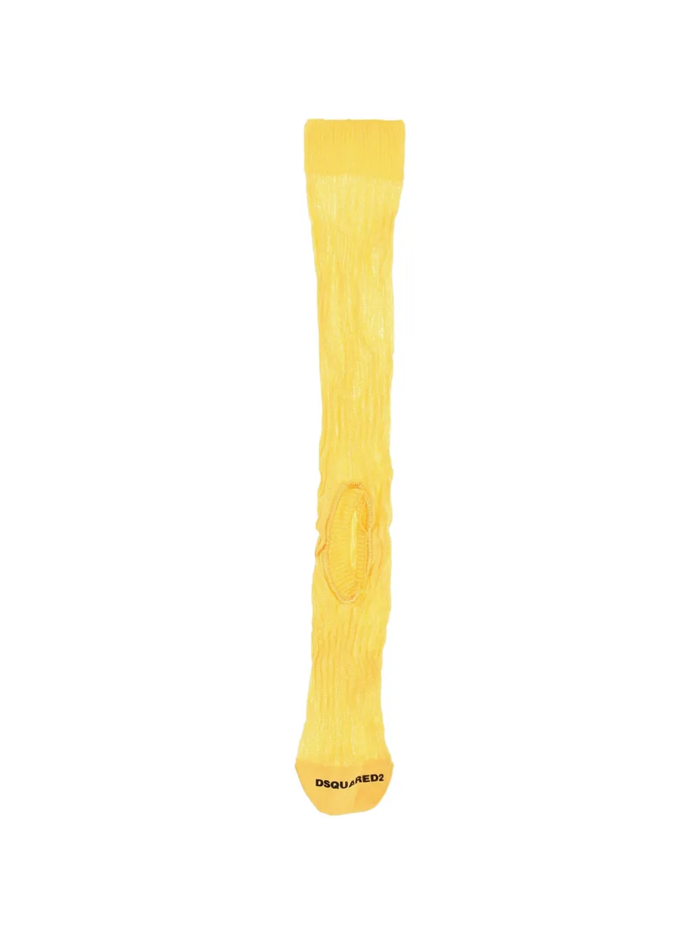 DSQUARED2 ribbed cut-out socks - Gelb