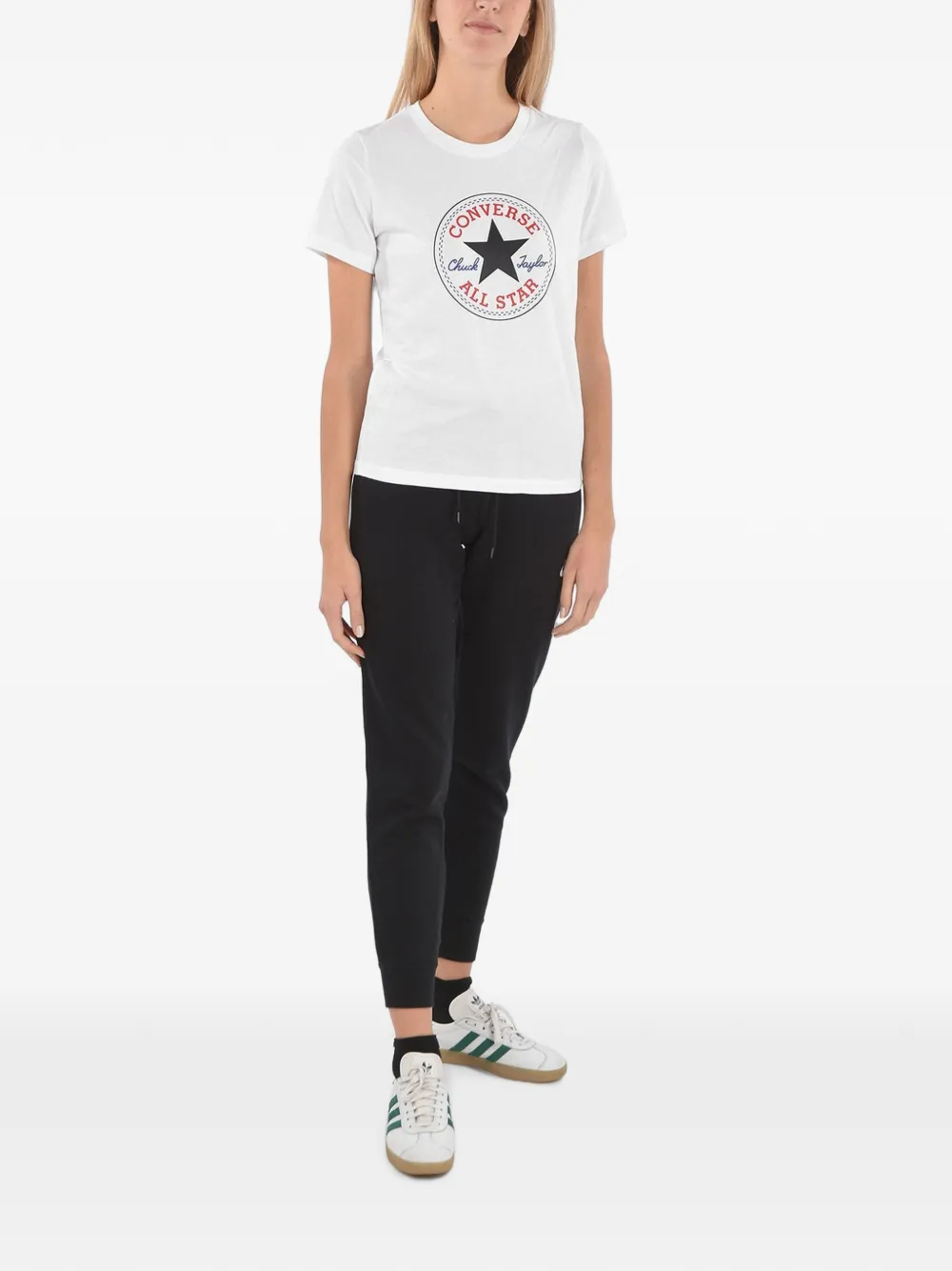 Converse All Star Logo-print T-shirt In White