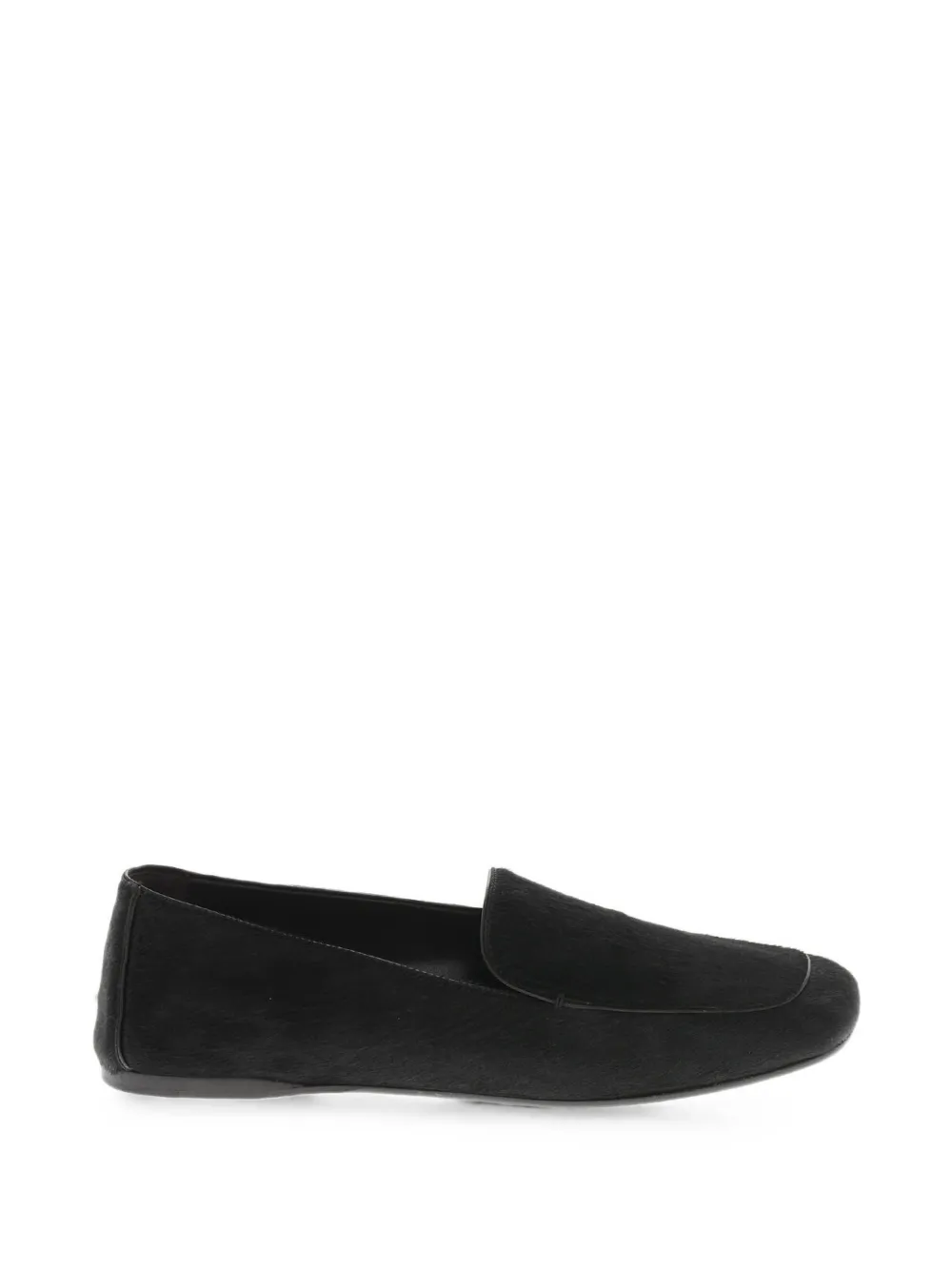 KHAITE Monroe pony hair loafers Zwart