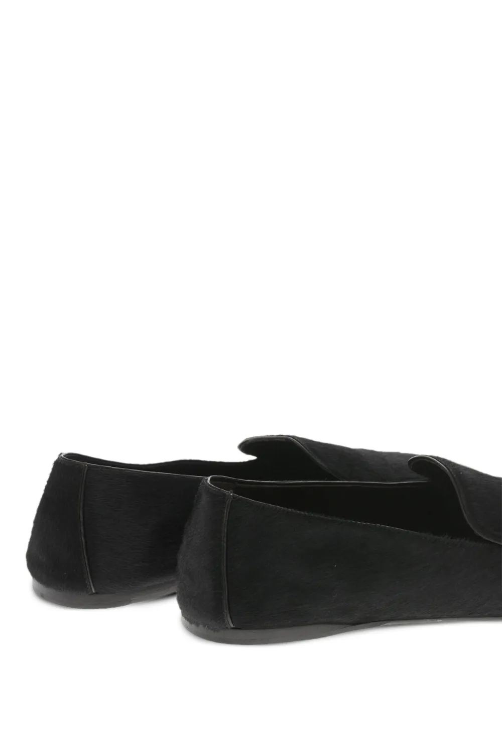 KHAITE Monroe pony hair loafers Zwart