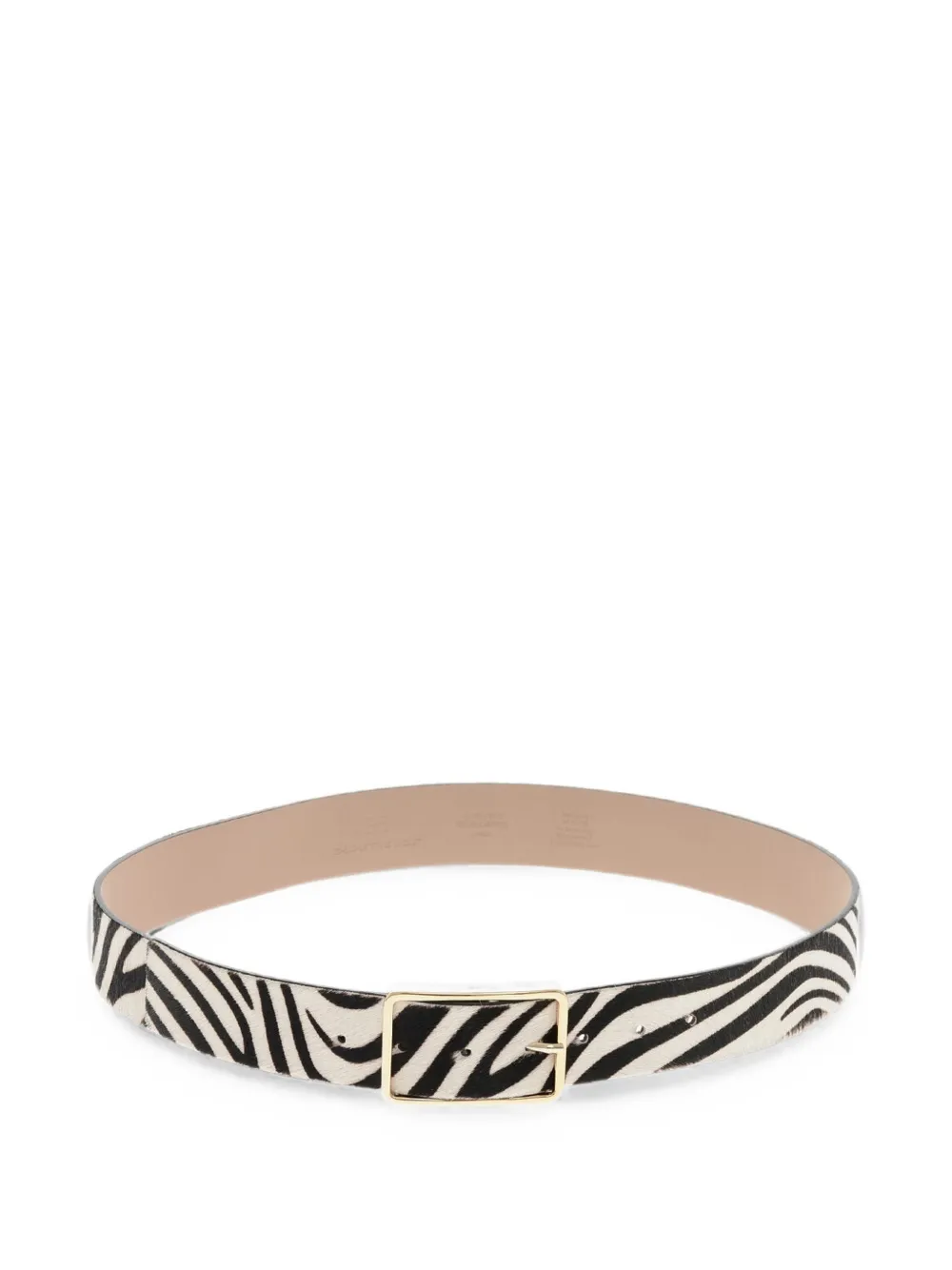 B-low The Belt Zebra-print Pony-hair Belt In Animal Print
