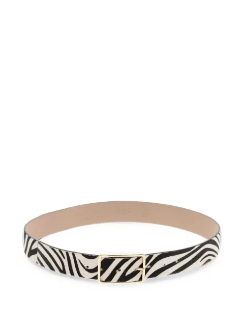 B-Low The Belt zebra-print pony-hair belt