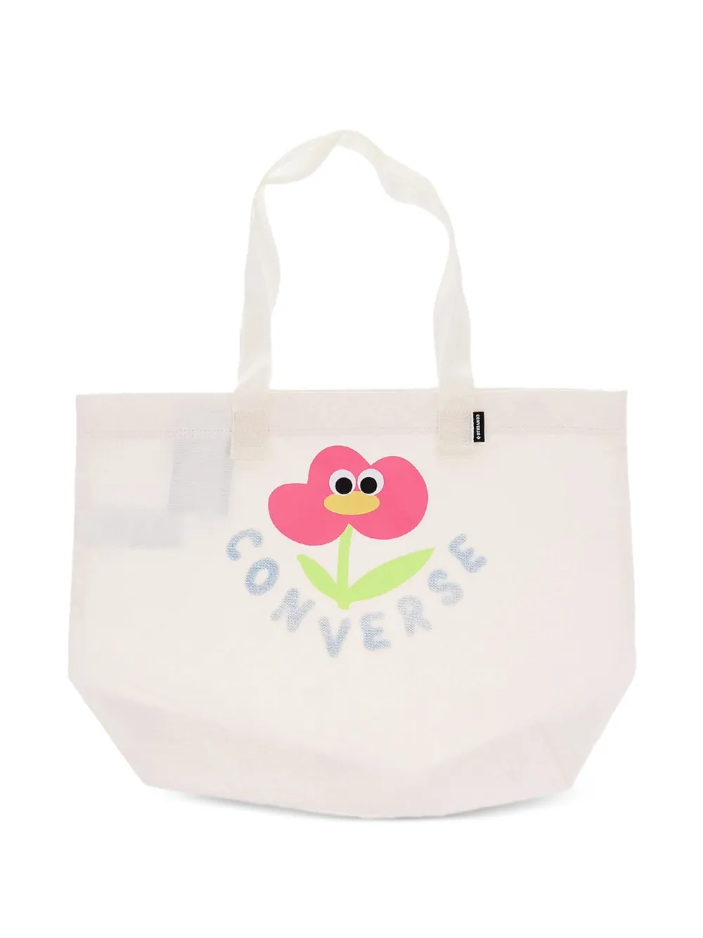 Converse Logo-print Floral Tote Bag In Pink