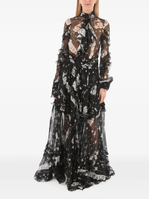 Philipp Plein vestido largo de seda