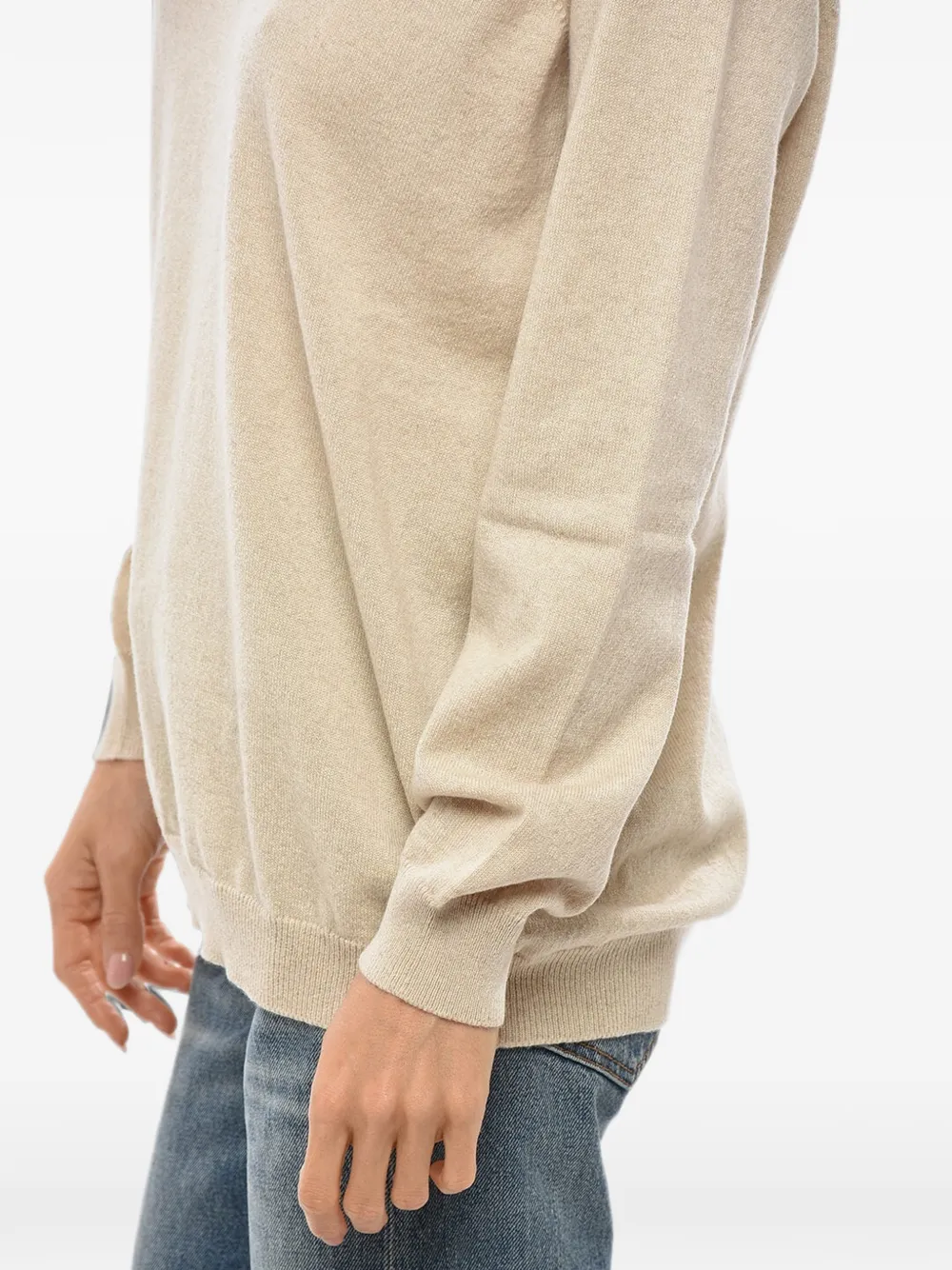 Malo crew-neck long-sleeve sweater Beige