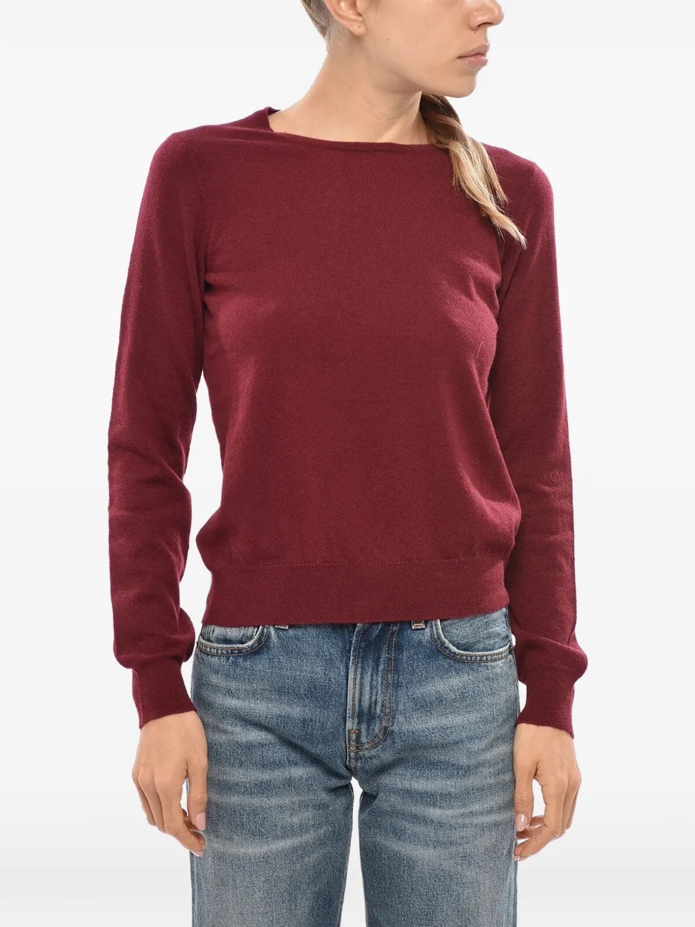 Malo crew-neck long-sleeve sweater - Rot