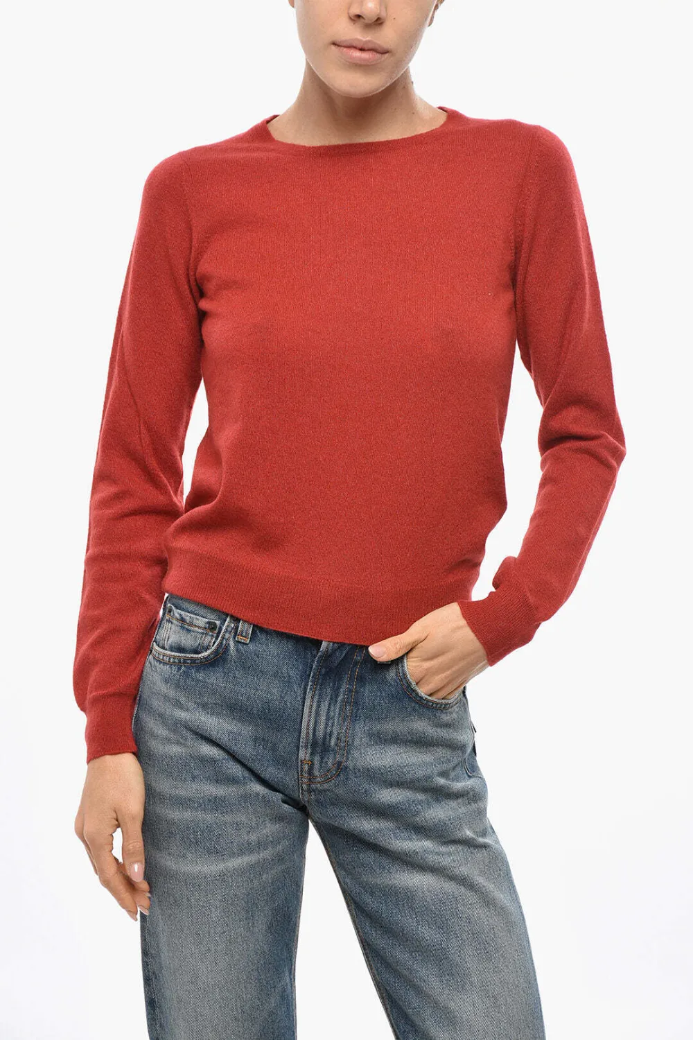 Malo crew-neck long-sleeve sweater - Rot