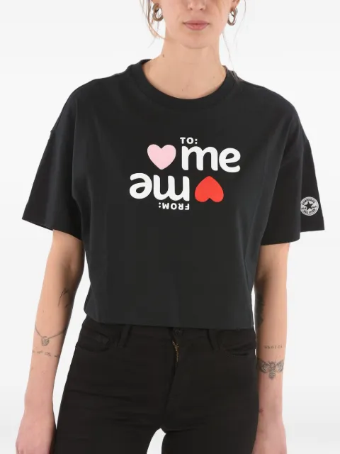 Converse logo-print cropped T-shirt