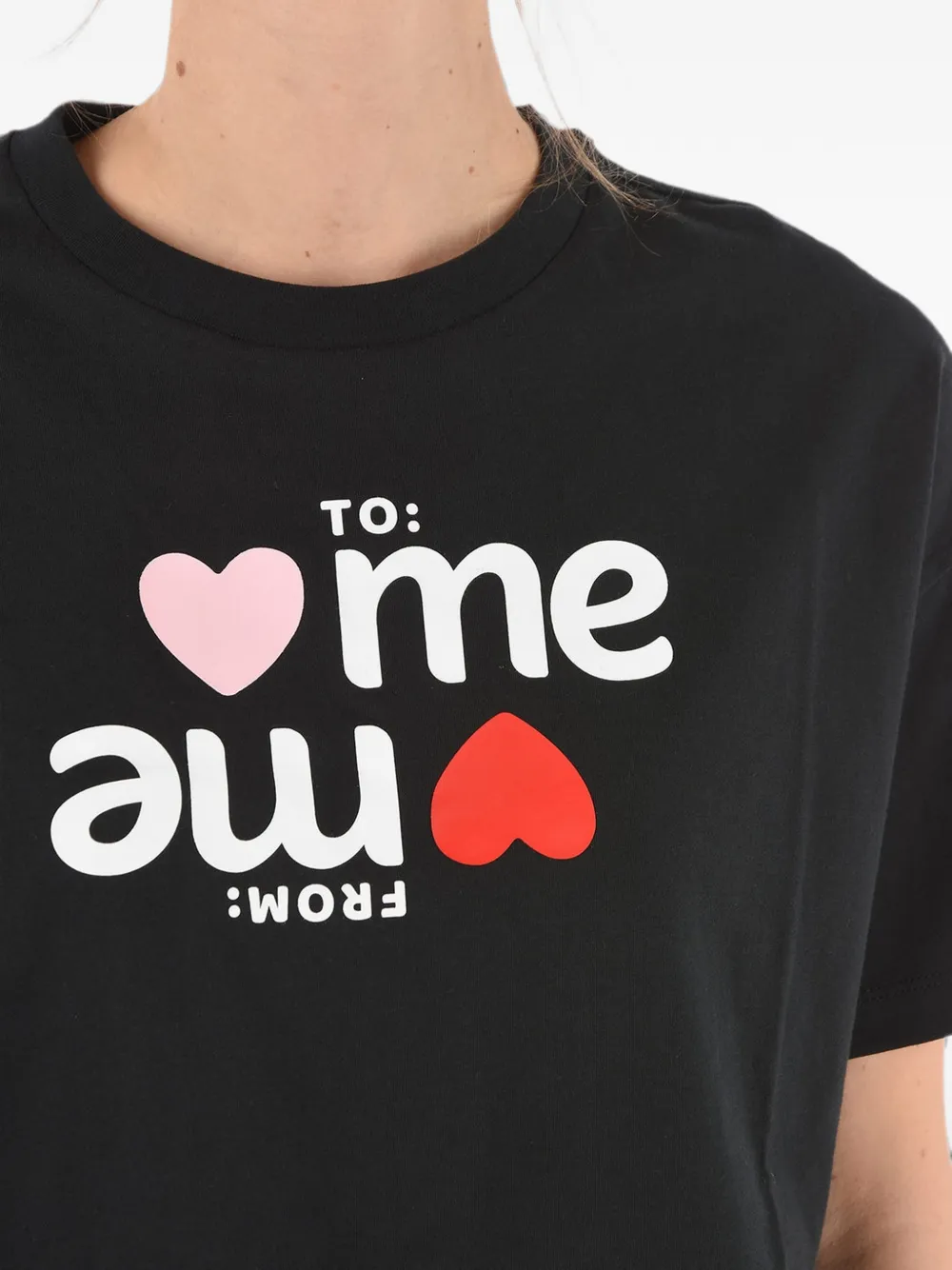Converse Logo-print Cropped T-shirt In Black