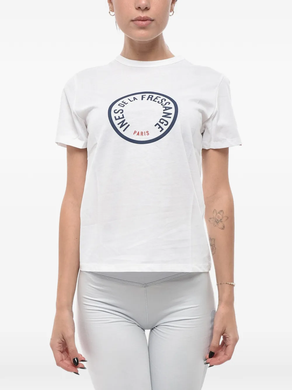 Inès De La Fressange logo-print Oscar T-shirt - Weiß