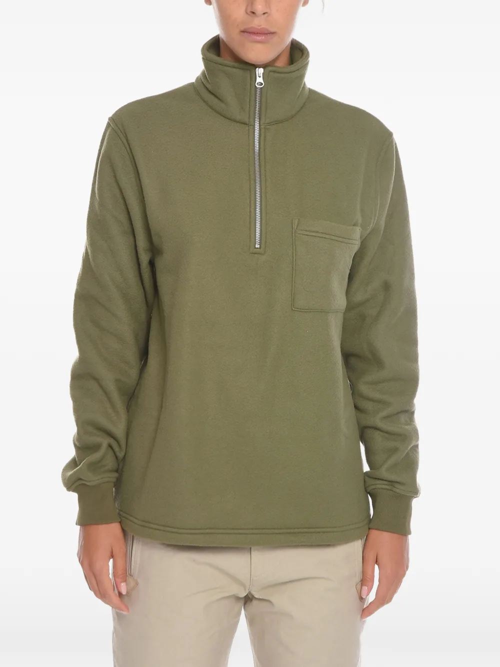 SAMSOE SAMSOE half-zip chest-pocket sweater