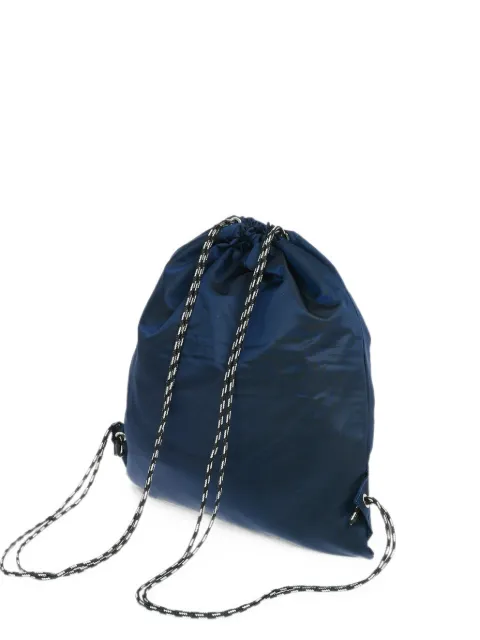 Neil Barrett lightning-bolt patch drawstring backpack