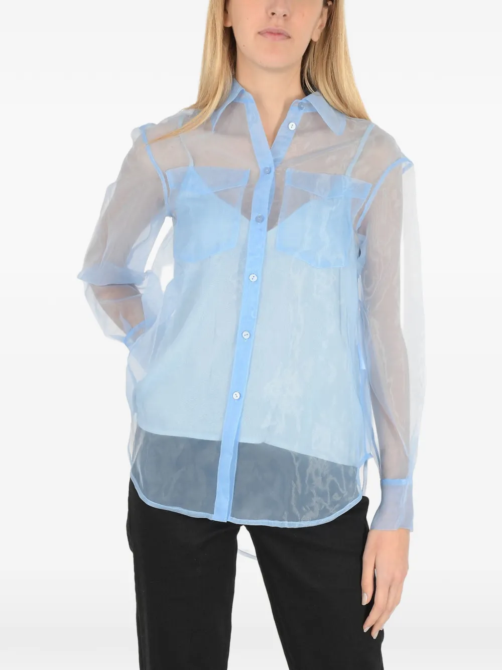 Baum Und Pferdgarten long-sleeve shirt - Blau