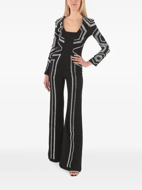 Philipp Plein jumpsuit con detalles de strass