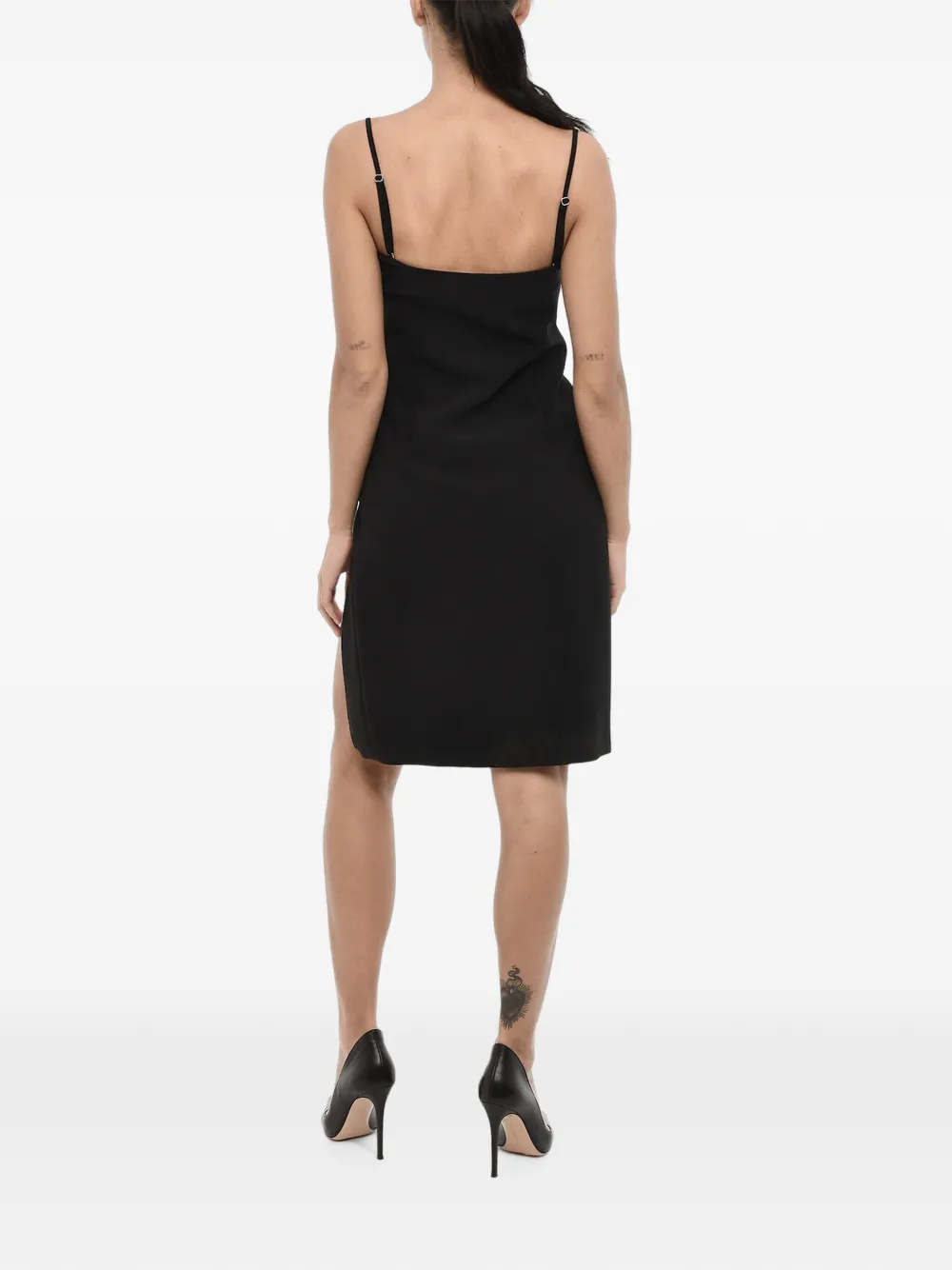 DSQUARED2 cut-out mini dress Zwart