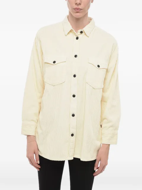 Woolrich camisa de canalé Sahariana