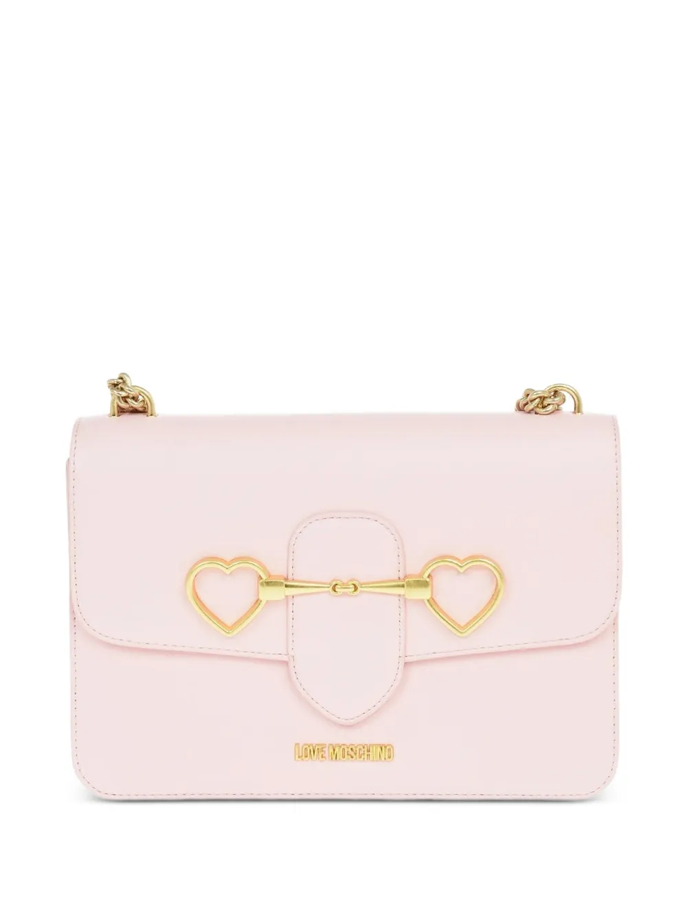 Love Moschino heart-detail shoulder bag - Pink