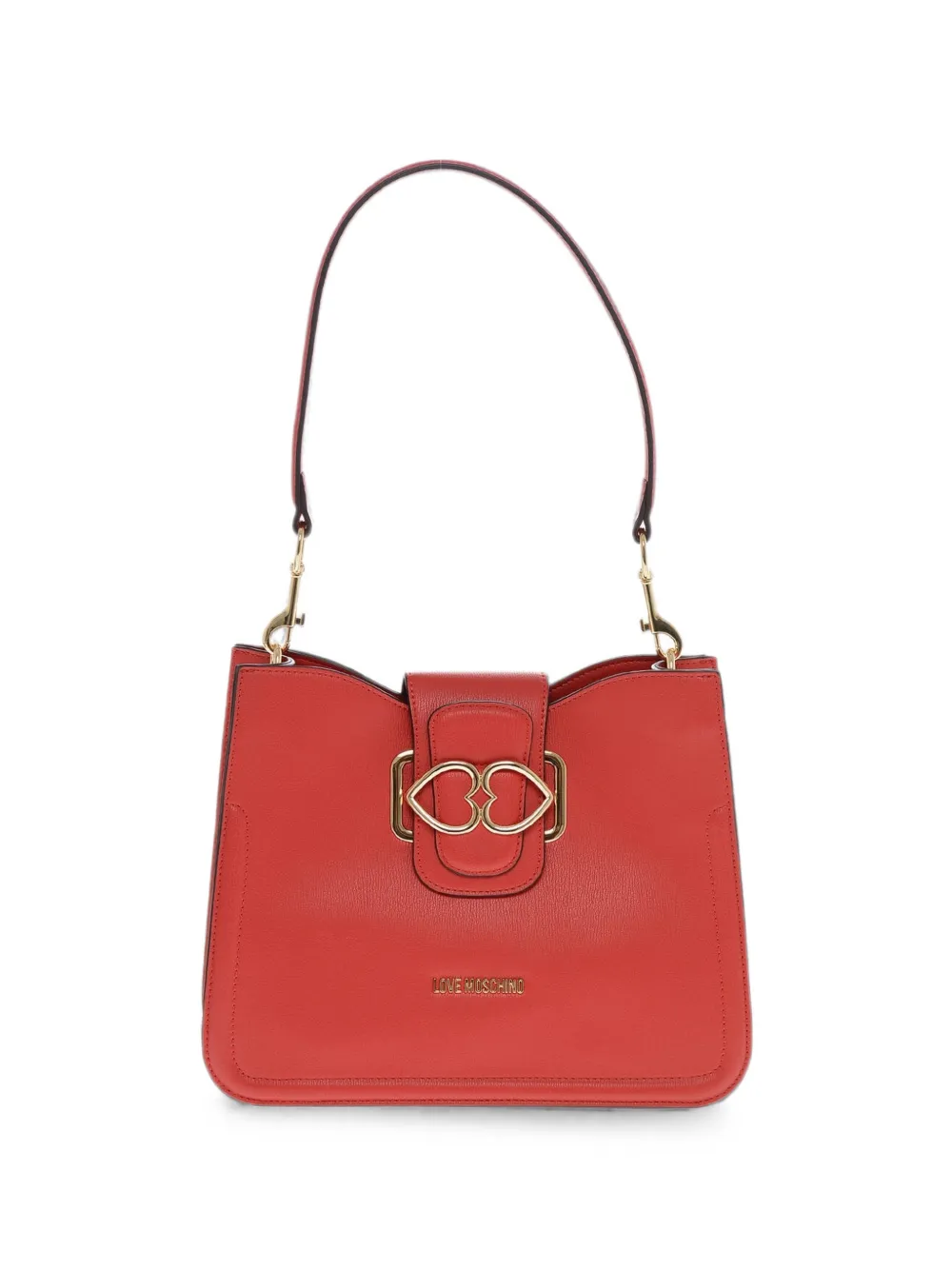 Moschino Love heart-motif shoulder bag - Red