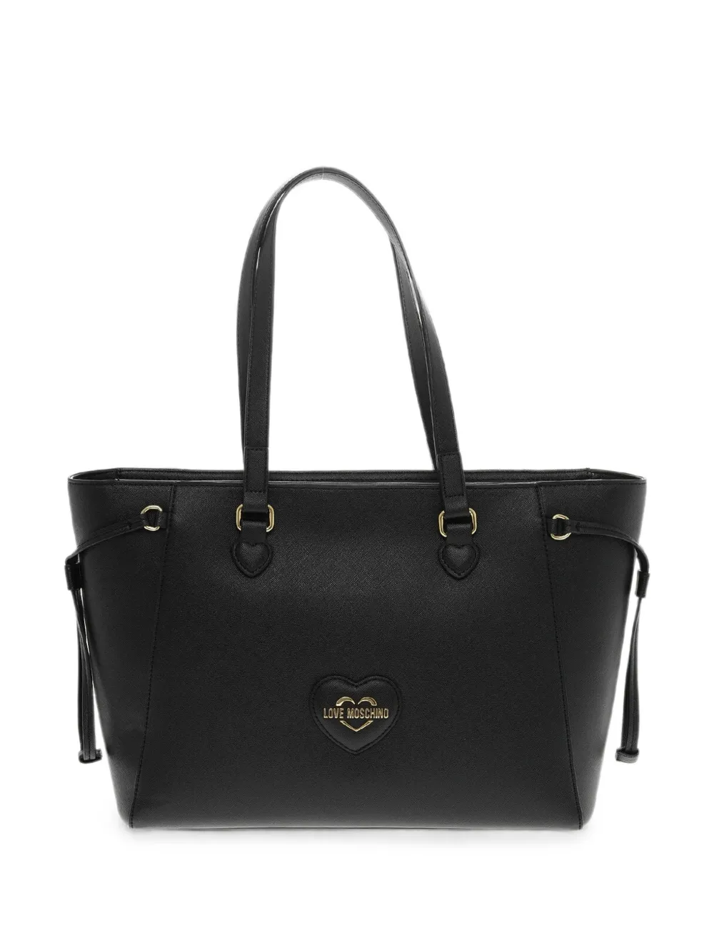 Love Moschino logo-patch tote bag - Black