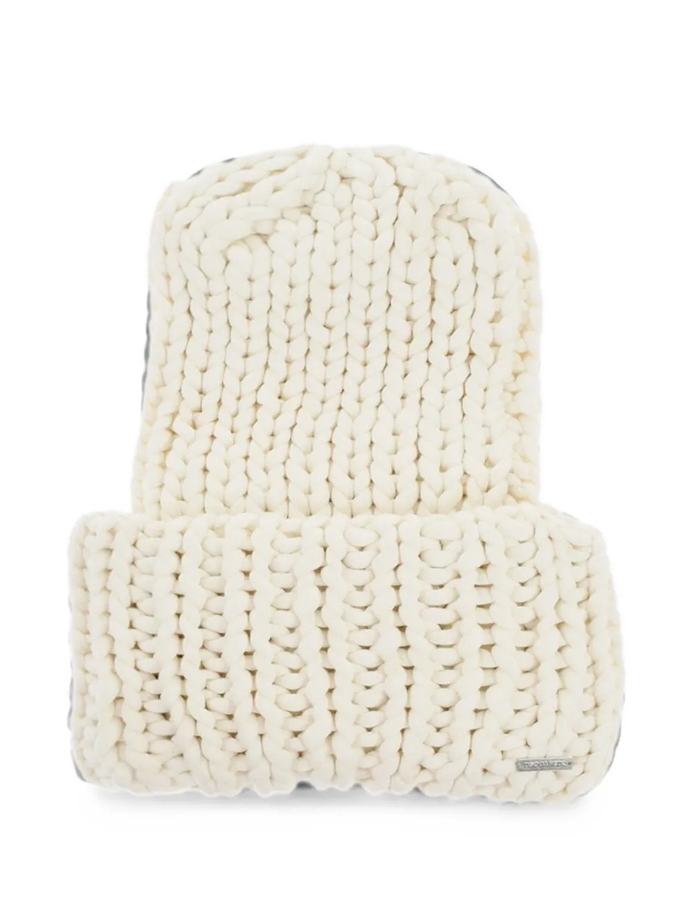 DSQUARED2 logo-plaque beanie - Weiß