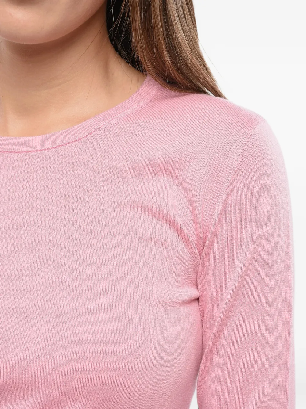 Diesel Sweater met geborduurd logo Roze