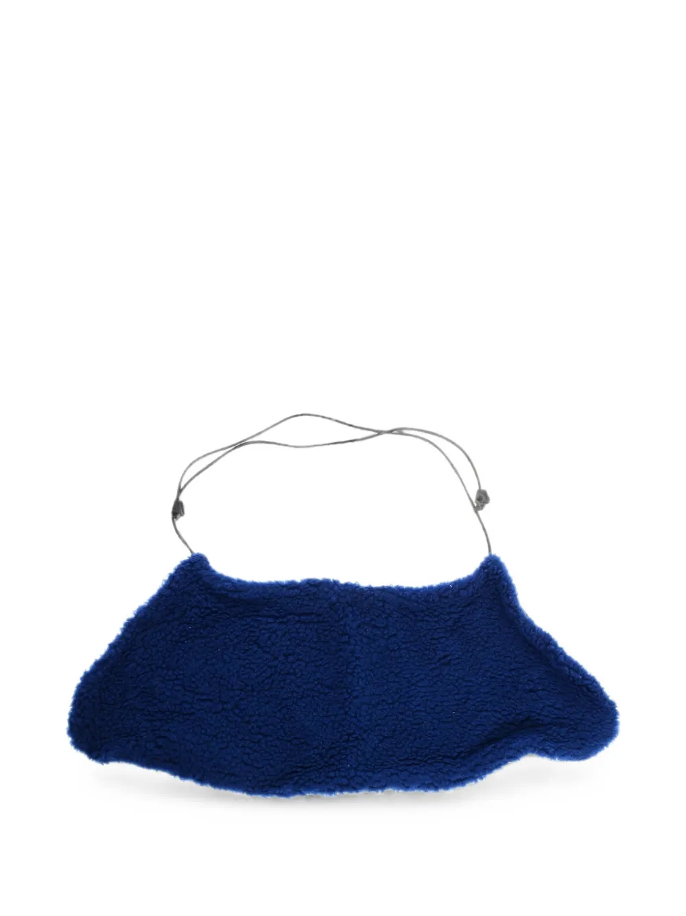 DSQUARED2 fleece-texture drawstring scarf - Blau