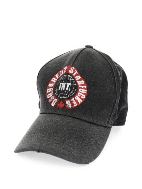 DSQUARED2 logo-print baseball cap