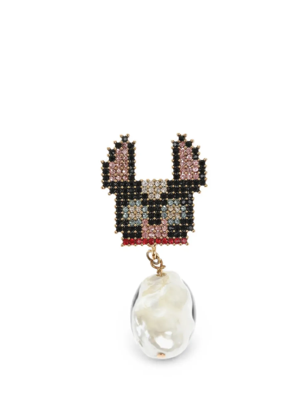 DSQUARED2 dog-motif earring - Gold