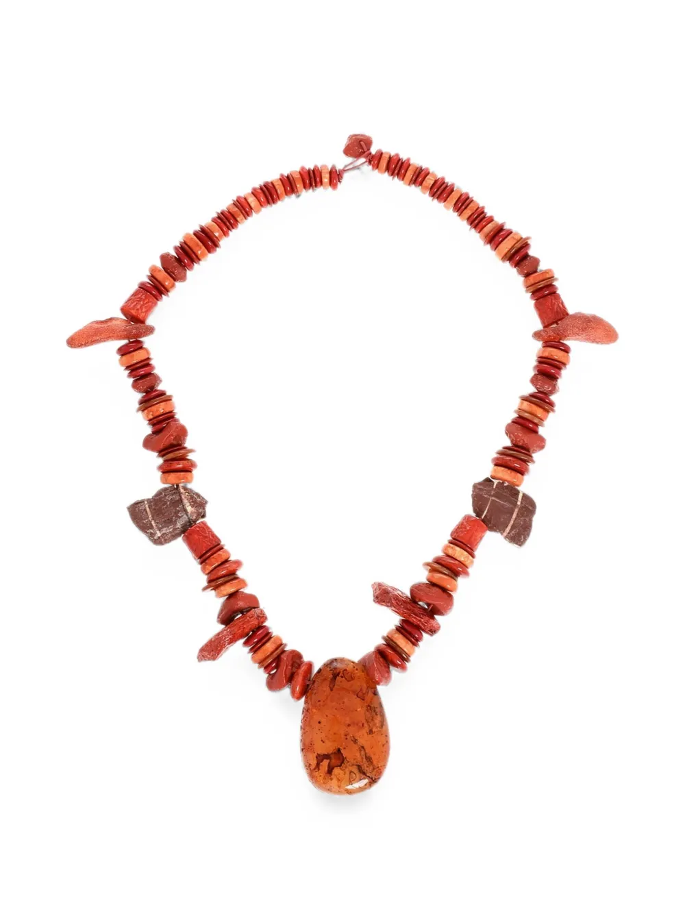 DSQUARED2 hard stone pendant necklace - Rot