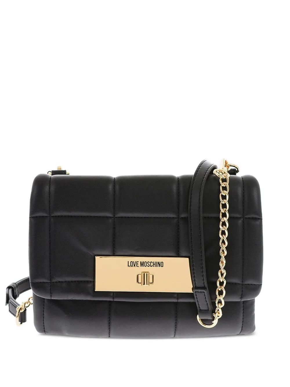 Love Moschino quilted cross body bag - Black