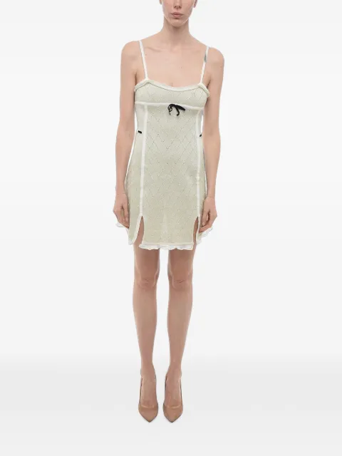 CORMIO ruffle-hem cotton mini dress