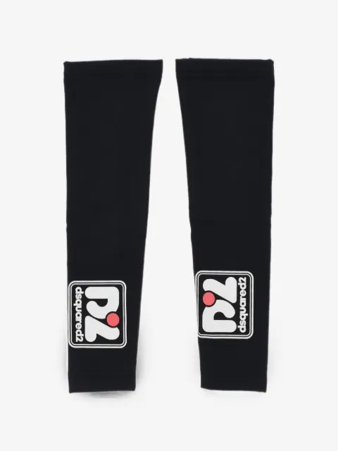 DSQUARED2 logo-print arm warmers