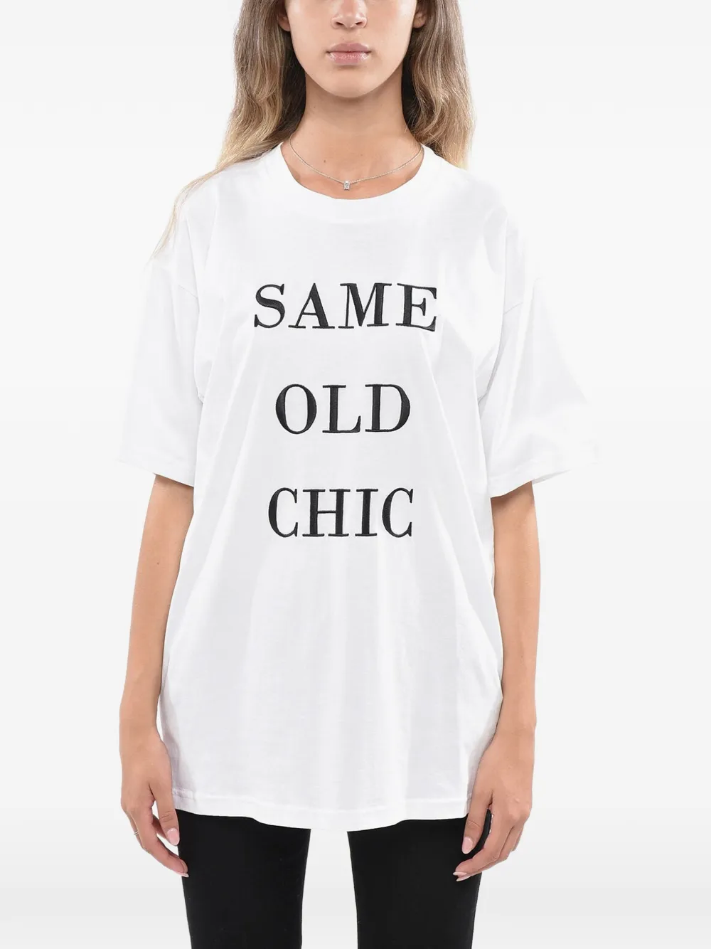Moschino logo-lettering T-shirt