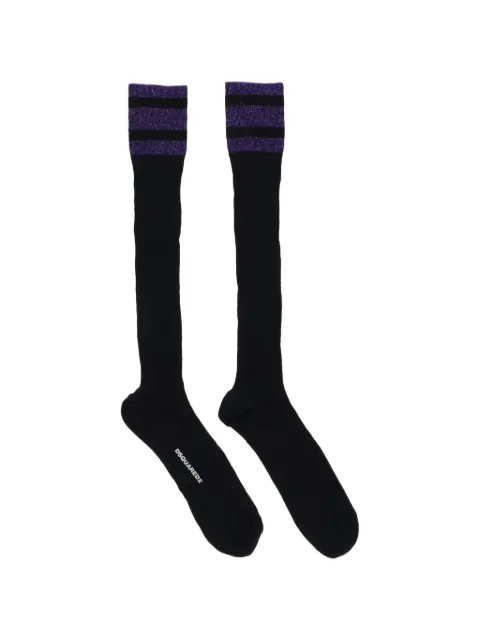 DSQUARED2 ribbed stripe-detail socks