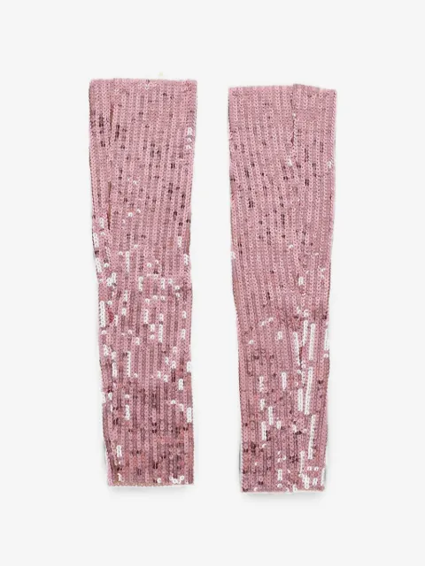 DSQUARED2 sequin-embellished arm warmers