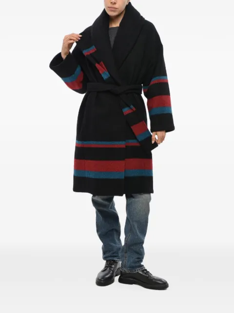 Bacon Dada striped quilted coat