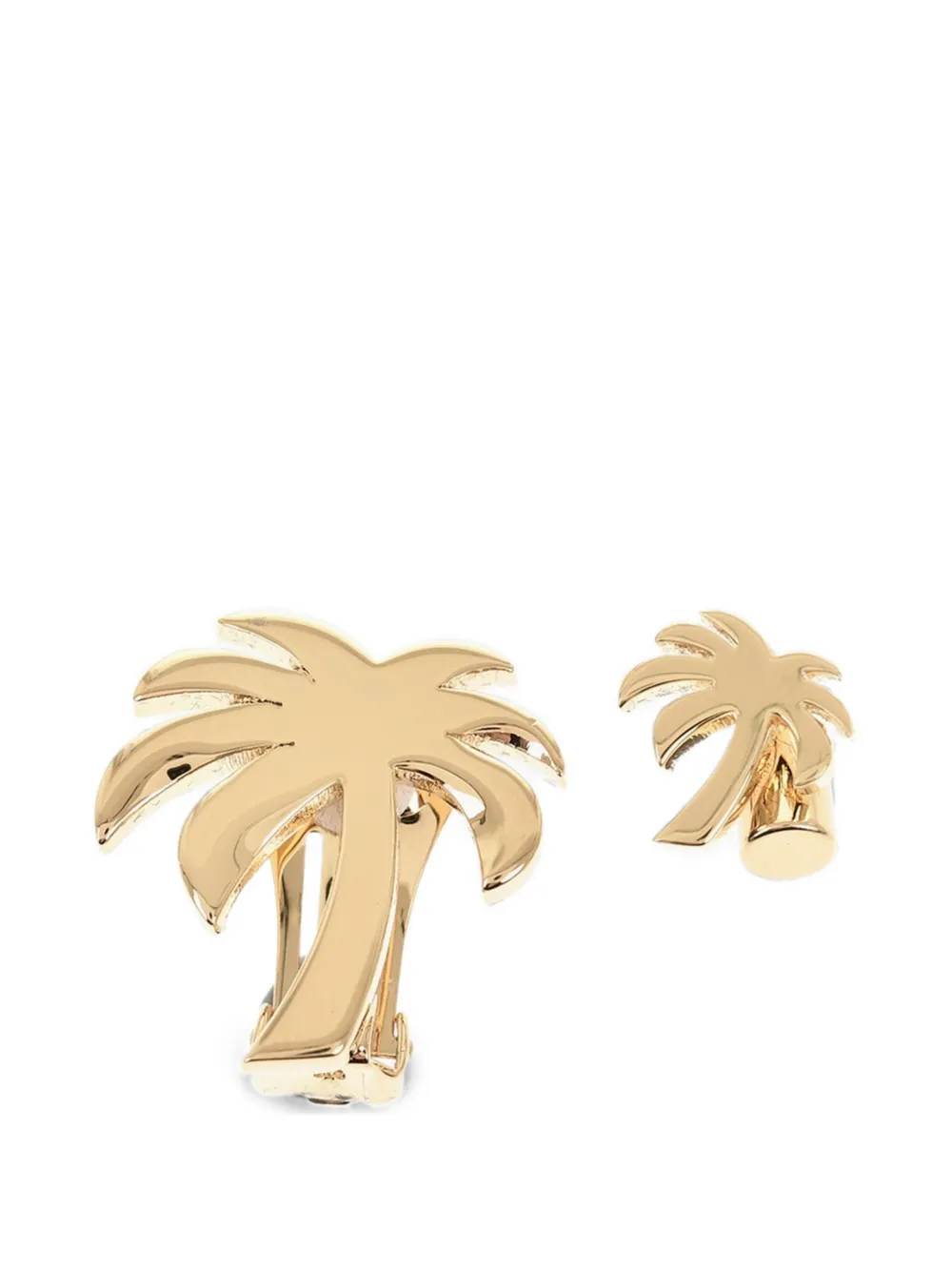 Palm Angels palm-tree clip-on earrings - Gold