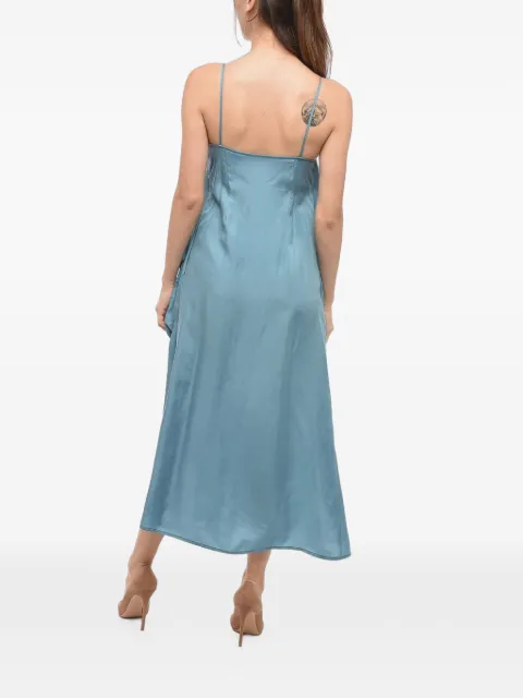 Sunnei patch-pocket spaghetti-strap midi dress
