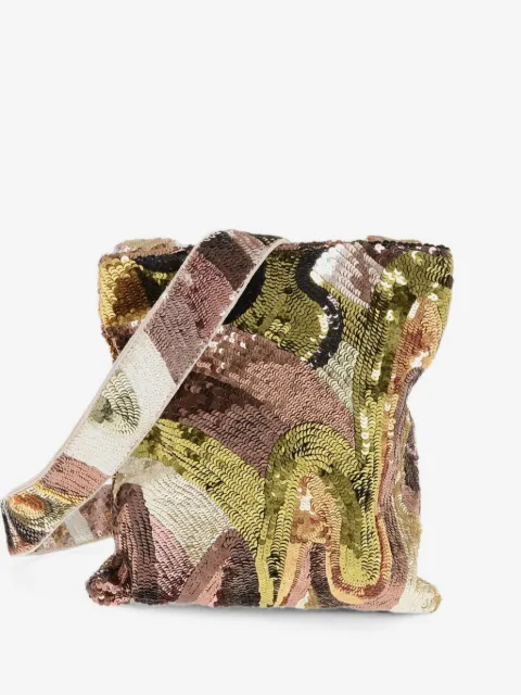 DSQUARED2 mochila tipo mensajero bordada con lentejuelas