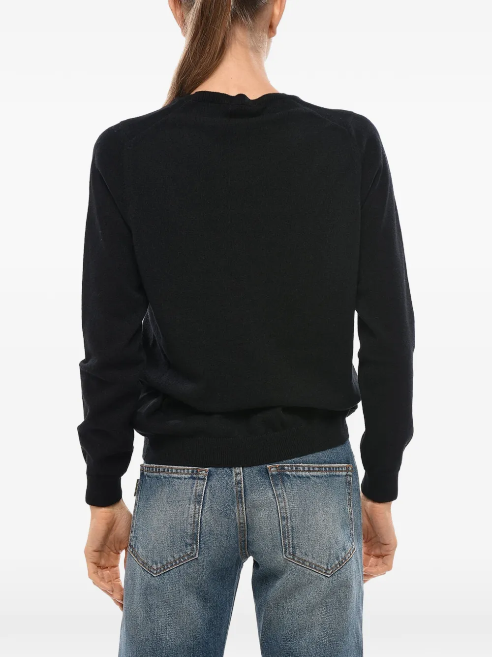 Malo cashmere crew-neck sweater Zwart